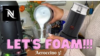 How To Foam Milk With Aeroccino 3 Make Coffee With Foam Tips amp Tricks  Easy Foamed Latte Recipe [upl. by Yraeht415]