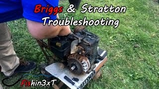 Troubleshooting 5hp Briggs and Stratton Tiller [upl. by Rolyks]