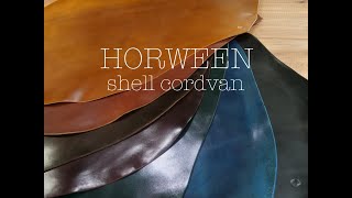 HORWEEN社シェルコードバン カラーサンプル ROBUSTA LEATHER [upl. by Nereus507]