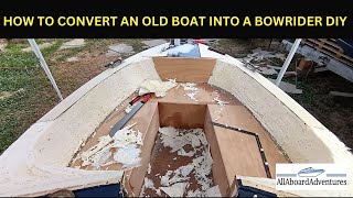 Boat conversion into Bowrider [upl. by Baumann787]