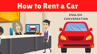 How to Rent a Car in English  Travel English ESL Conversations [upl. by Arodaeht]