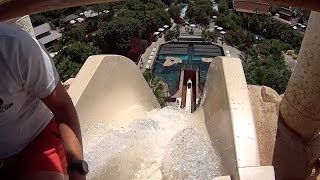 The Tower of Power Water Slide at Siam Park [upl. by Kra]