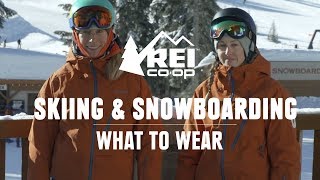 What to Wear Skiing and Snowboarding  REI [upl. by Frank320]