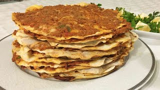 Tavada Lahmacun Nasıl Yapılır  Ev Yapımı Lahmacun Tarifi [upl. by Darby]