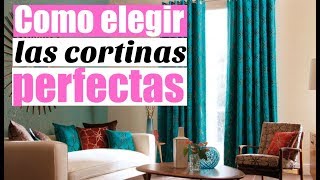 Como elegir las cortinas perfectas  Tips de decoración  Como decorar [upl. by Denna]