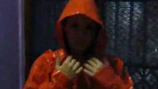 Orange PVC Raincoat [upl. by Atnoek13]