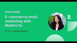 ECommerce email marketing with MailerLite [upl. by Heti721]