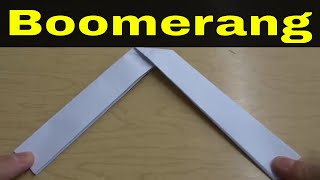 How To Make A Paper Boomerang EasilyTutorial [upl. by Greyson]