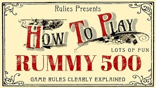 How To Play Rummy 500 card game [upl. by Annayk]