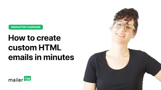 HTML Editor  How to create custom HTML emails in minutes  MailerLite tutorial [upl. by Newman]
