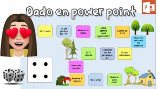 cómo hacer un dado en power point [upl. by Ilohcin]