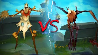 FIDDLESTICKS REWORK ALL SKINS Old VS New Comparison Side by Side  League of Legends [upl. by Allebram172]