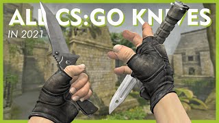 All Knives in CSGO  2021 Default Knives wAnimations [upl. by Chon581]