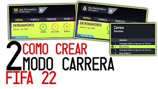 Como EMPEZAR OTRO Modo Carrera en FIFA 22 [upl. by Reste718]