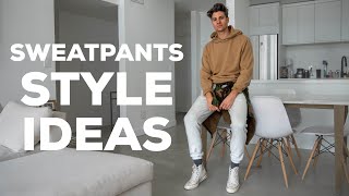 How to LOOK GOOD in Sweatpants  5 Outfits  Parker York Smith [upl. by Mas]