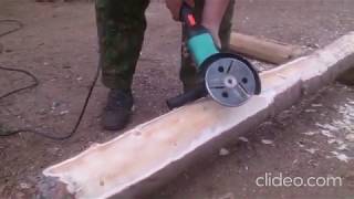 Log Debarker Angle Grinder Attachment [upl. by Oremoh]