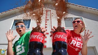 MENTOS and Coca COLA Coke Explosion Experiment [upl. by Joycelin]