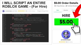 I Hired A PRO Roblox Scripter For 5 Hes INSANE [upl. by Annoek]
