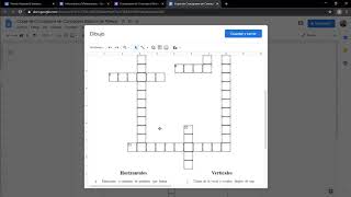 Resolviendo Crucigrama desde Documentos de Google [upl. by Nnateragram]