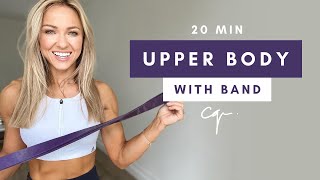 20 Min UPPER BODY WORKOUT at Home with Resistance Band [upl. by Julianne]