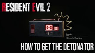 Resident Evil 2 Remake  How to Get Detonator for C4 [upl. by Anaet132]