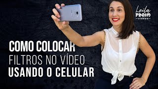 Como colocar FILTROS nos VÍDEOS usando o CELULAR fácil e grátis [upl. by Bozuwa]