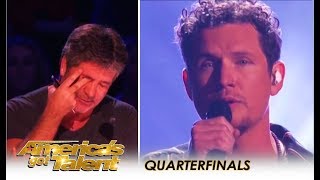 Simon Cowell BREAKS DOWN Crying On Live TV After Michael Ketterer on Americas Got Talent [upl. by Nathanil]