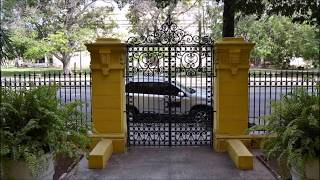 Vedado elegant old mansions amp buildings Havana Cuba photos Piano [upl. by Ahsikit764]