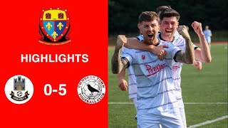 Caerleon 05 Cwmbrân Town  Gwent FA Senior cup  Quarter final highlights [upl. by Assil]