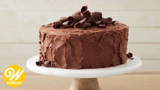 Easy Chocolate Cake Recipe for Beginners  Wilton [upl. by Htnamas]