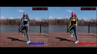 Human Pose Estimation Comparison  wrnchAI vs OpenPose [upl. by Yrdua]