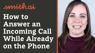 How to Answer an Incoming Call While Already on the Phone [upl. by Critchfield]