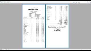 CONFIGURACION HOJA IMPRESION TICKET POS EXCEL [upl. by Ambur]