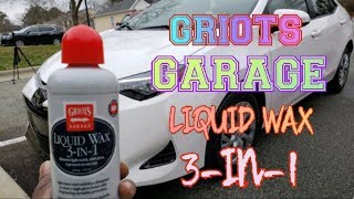 GRIOTS GARAGE LIQUID WAX 3IN1 with Artillery Fungus Removal  Auto Detailing [upl. by Lolita]