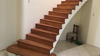 INSTALACIÓN DE PASOS PARA ESCALERA EN MADERA PUMAQUIRO Soy Carpintero [upl. by Rolf]