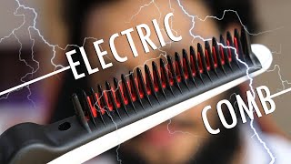 Is the Electric Hair Straightening Comb Worth it [upl. by Lemrahs]