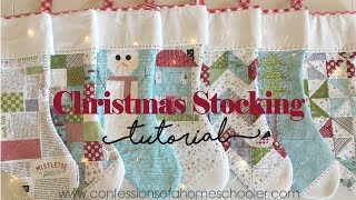 Easy Christmas Stocking Tutorial [upl. by Otreblig]