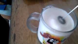 Aerolatte Review Frothing Cold Milk In Under 1 Minute [upl. by Nallad]