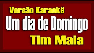 Tim Maia Um Dia de Domingo Karaokê [upl. by Cozmo]