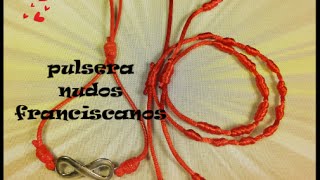 Como hacer pulseras de nudos franciscanos bracelets [upl. by Buonomo]