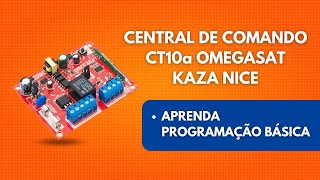 Central de Comando CT10a Omegasat Deslizante Kasa Nice  Aprenda Programação Básica [upl. by Enitsugua132]