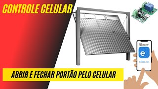 Como ABRIR e FECHAR Portão Eletrônico pelo CELULAR  SONOFF Pulso [upl. by Hollinger]