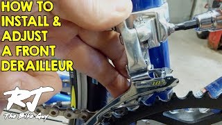 How To Install amp Adjust A Front Derailleur [upl. by Lokkin711]